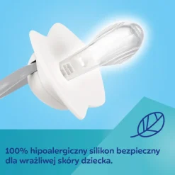 Canpol Babies, smoczek silikonowy symetryczny, light touch, Sleepy Koala, blue, 18 m+, 2 szt.