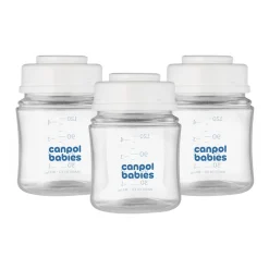 Canpol babies, zestaw butelek do przechowywania pokarmu, 120 ml x 3 szt.