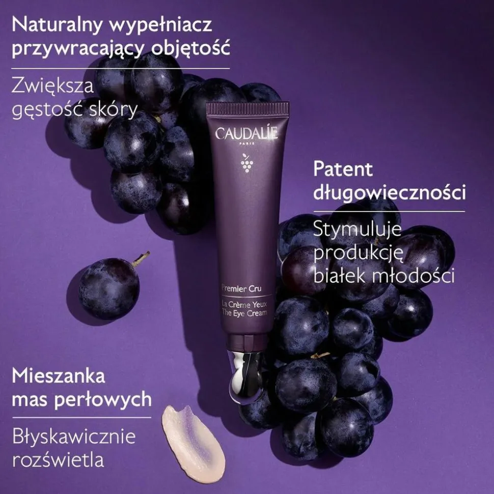 Caudalie Premier Cru, krem pod oczy anti-age, 15 ml