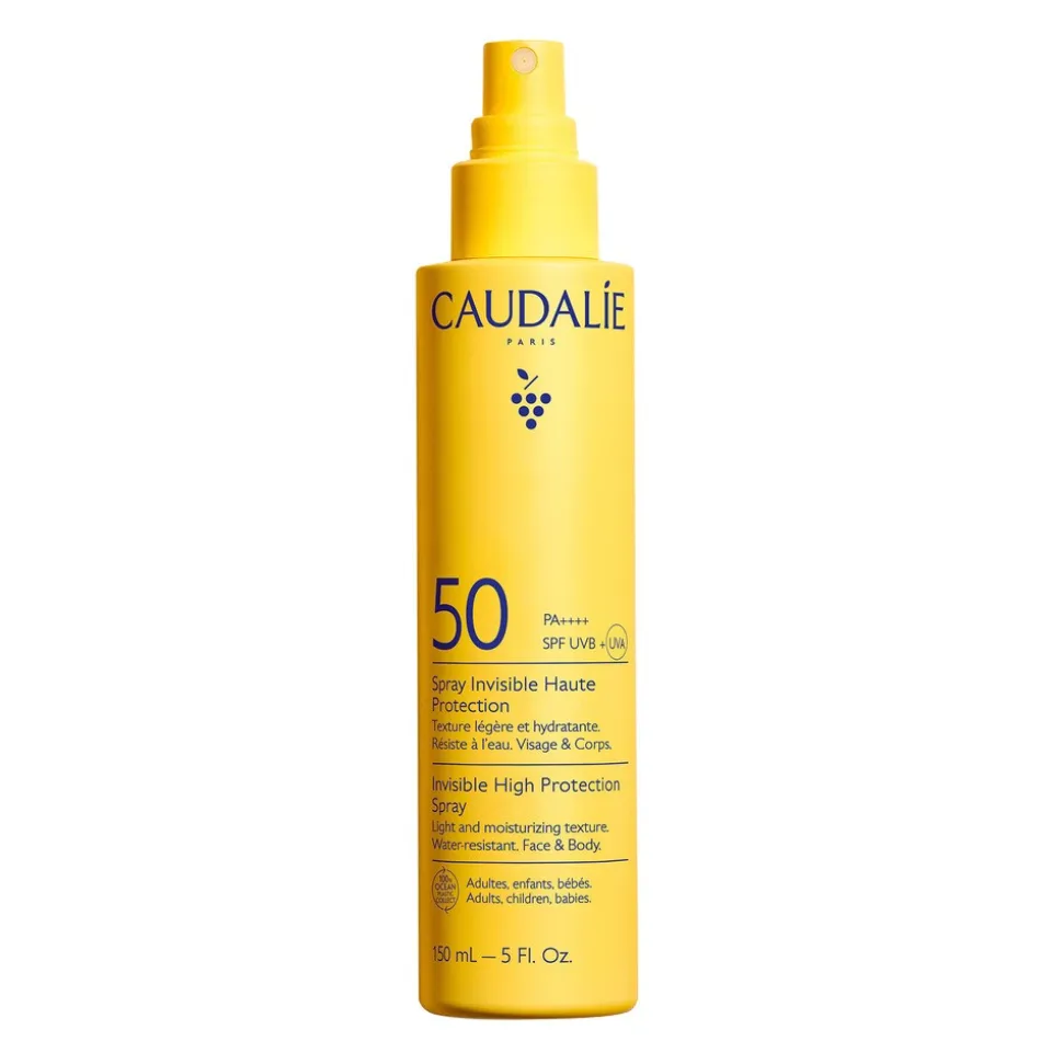 Caudalie, spray do ciała, niewidoczny, SPF50, 150 ml