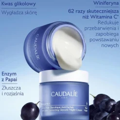Caudalie Vinoperfect, glikolowy krem na przebarwienia na noc, 50 ml