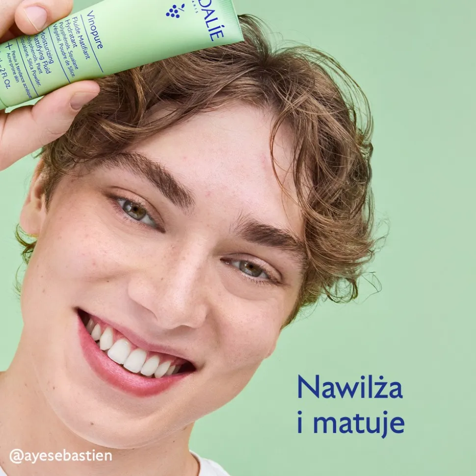 Caudalie Vinopure, fluid matująco-nawilżający, 60 ml