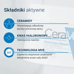 CeraVe, balsam nawilżający do ciała i twarzy dla skóry suchej i bardzo suchej, 340 g