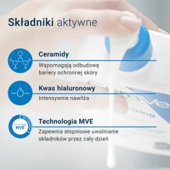 CeraVe, nawilżająca emulsja dla skóry suchej i bardzo suchej, 473 ml