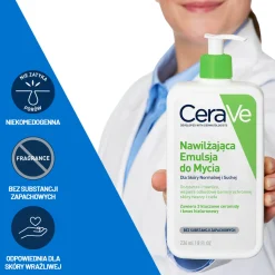 CeraVe, nawilżająca emulsja do mycia dla skóry normalnej i suchej, 236 ml