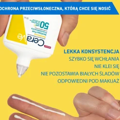 CeraVe, niewidoczny, nawilżający fluid przeciwsłoneczny SPF50, 50 ml