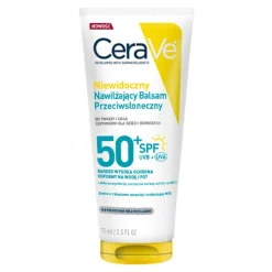 CeraVe, niewidoczny, nawilżający balsam przeciwsłoneczny SPF50+, 75 ml