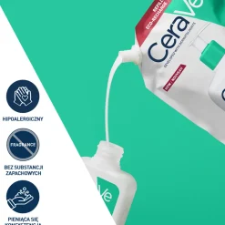 CeraVe, oczyszczający żel do mycia z ceramidami dla skóry normalnej i tłustej, refill, 473 ml