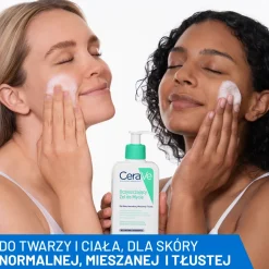 CeraVe, oczyszczający żel do mycia z ceramidami dla skóry normalnej i tłustej, 473 ml
