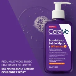 CeraVe, rozświetlający żel do mycia z witaminą C, 236 ml