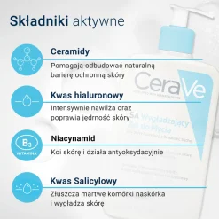 CeraVe SA, wygładzający żel do mycia, 473 ml