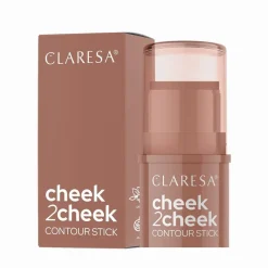 Claresa cheek2cheek, bronzer w sztyfcie, 01 Neutral Sand, 5,5 g