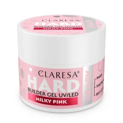 Claresa Hard&Easy Builder Gel, żel budujący do paznokci, Milky Pink, 45 g