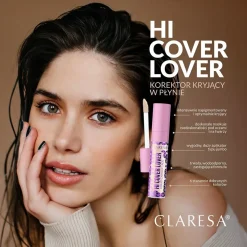 Claresa Hi Cover Lover, korektor kryjący w płynie, 24 Medium, 8 g