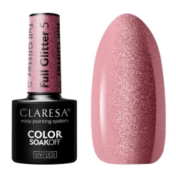 Claresa, lakier hybrydowy, Full Glitter 5, 5 g