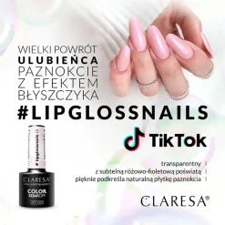 Claresa, lakier hybrydowy, #lipglossnails 01, 5 g