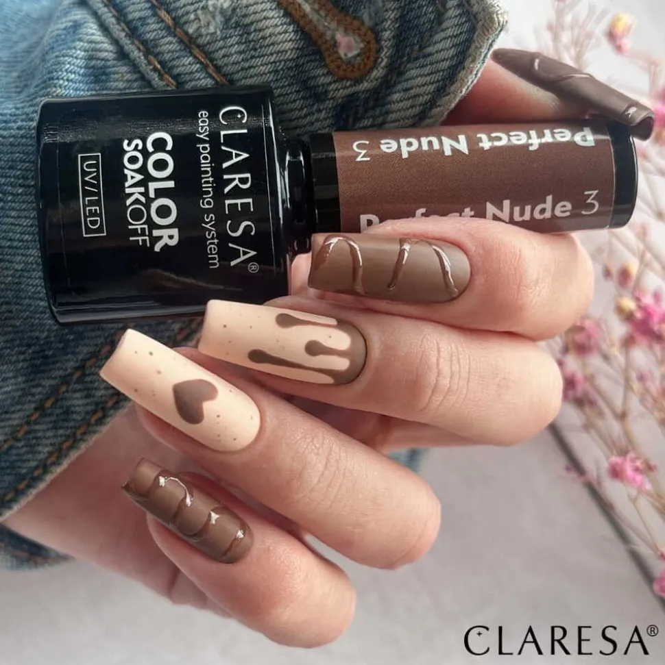 Claresa, lakier hybrydowy, Perfect Nude 3, 5 g