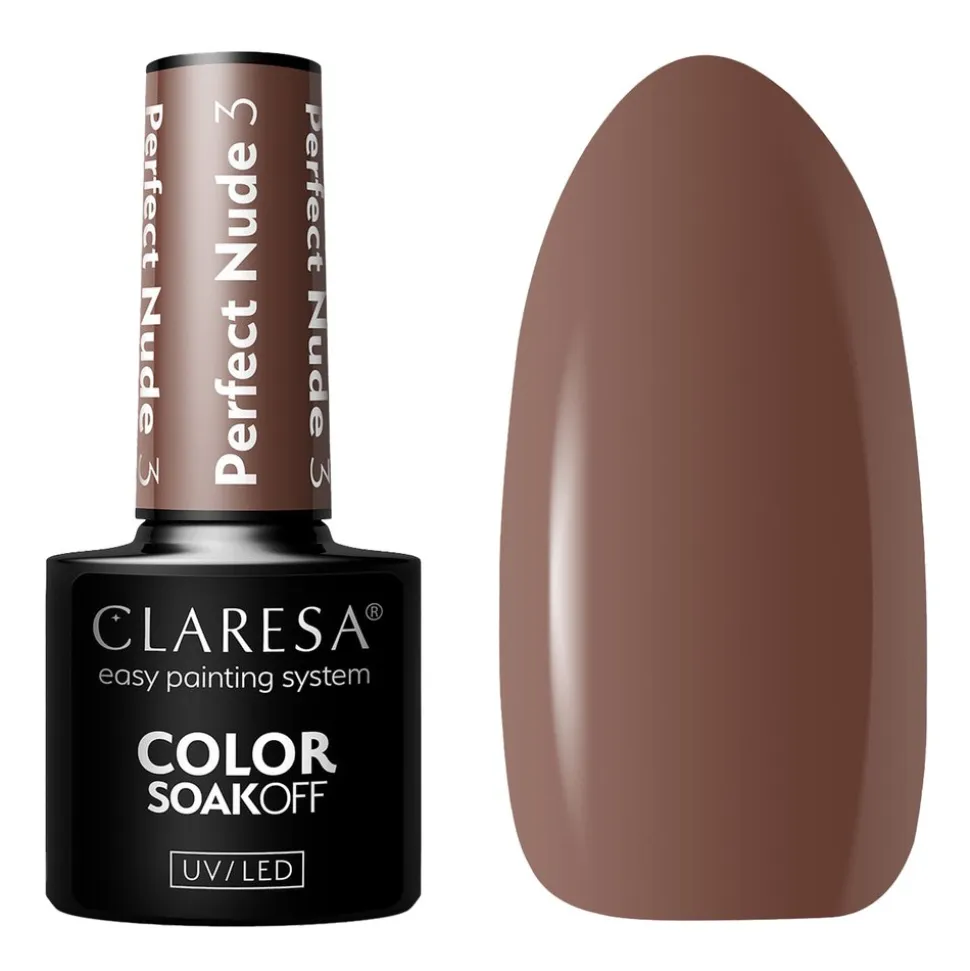 Claresa, lakier hybrydowy, Perfect Nude 3, 5 g