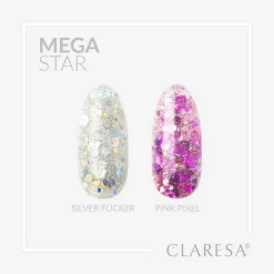 Claresa Mega Star Art Gel, żel do zdobień, Pink Pixel, 10 g