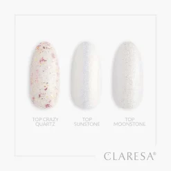 Claresa Top No Wipe Crazy Quartz, top hybrydowy, 5 g