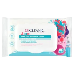 Cleanic Junior, nawilżany papier toaletowy, 40 szt.