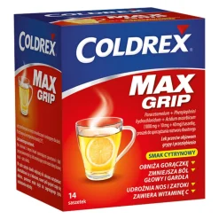 Coldrex MaxGrip, proszek do sporządzania roztworu doustnego, 14 sasz.