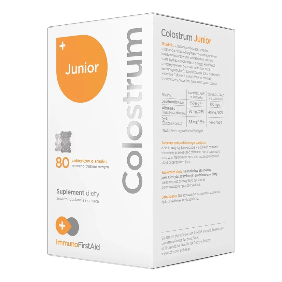 Colostrum Junior, cukierki, 80 szt.