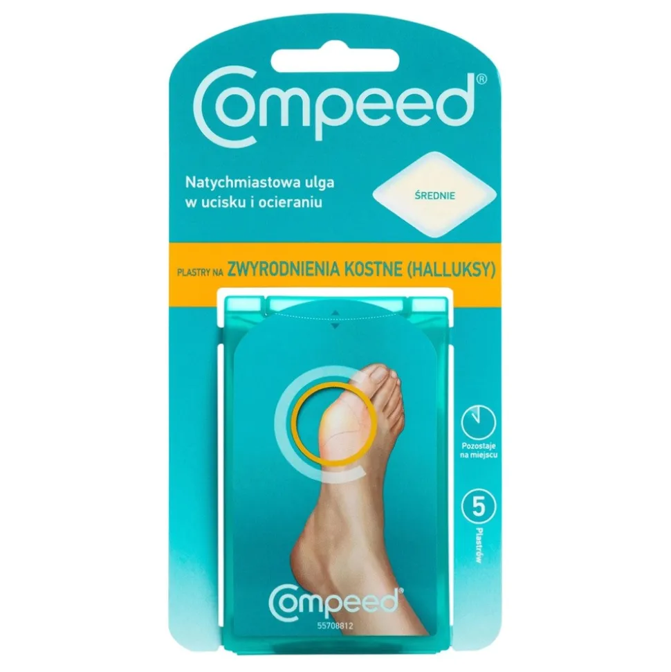 Compeed, plastry na halluksy, 5 szt.