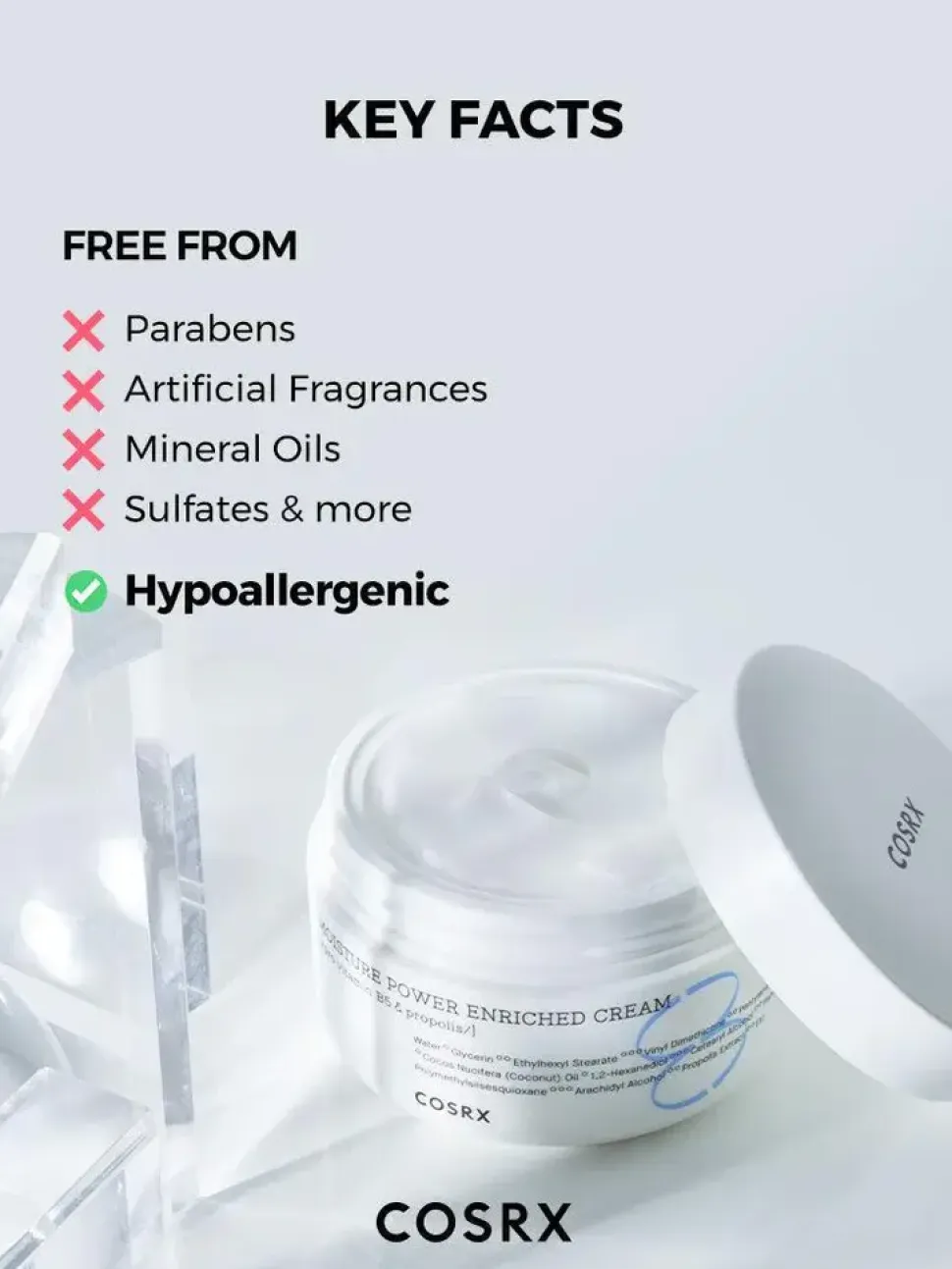 Cosrx Hydrium Moisture Power Enriched Cream, krem do twarzy, 50 ml