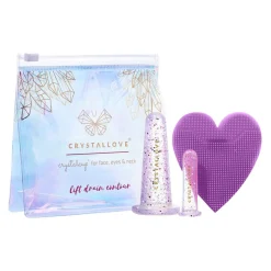 Crystallove, zestaw baniek silikonowych do masażu twarzy, crystal, 1 szt.