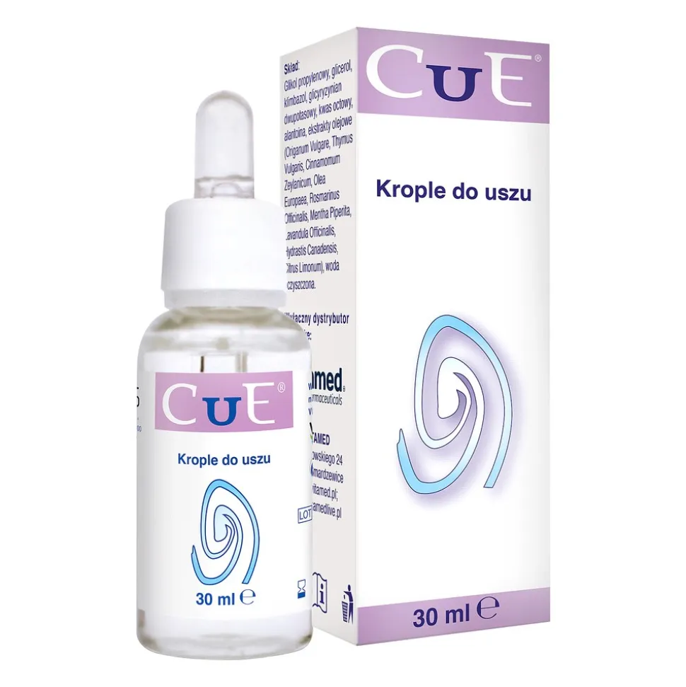 Cue, krople do uszu, 30ml