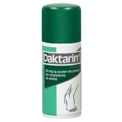 Daktarin, 20 mg/g, puder leczniczy w aerozolu, 100 g