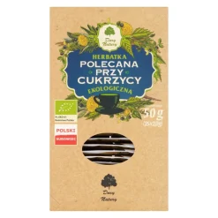 Dary natury, herbatka ekologiczna polecana przy cukrzycy, 25 x 2 g