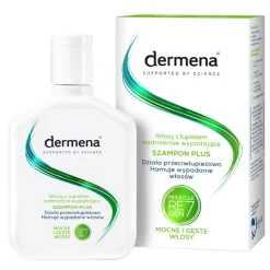 Dermena Hair Care, Plus, szampon przeciwłupieżowy hamujący wypadanie włosów, 200 ml