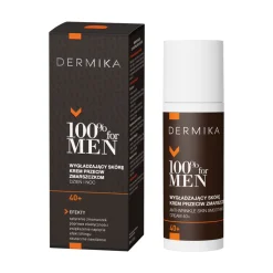 Dermika 100% For Men 40+, wygładzający skórę krem przeciw zmarszczkom, 50ml