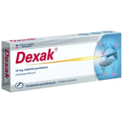 Dexak, 25 mg, tabletki powlekane, 10 szt.