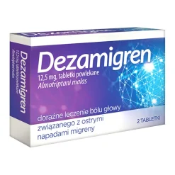Dezamigren, 12,5 mg, tabletki powlekane, 2 szt.