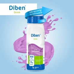 Diben Drink, płyn o smaku owoców leśnych, 4 x 200 ml