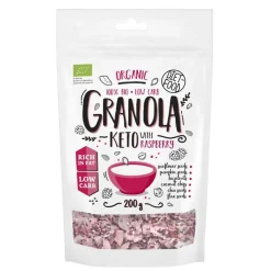 Diet-Food, Bio Granola Keto, Malina, 200 g