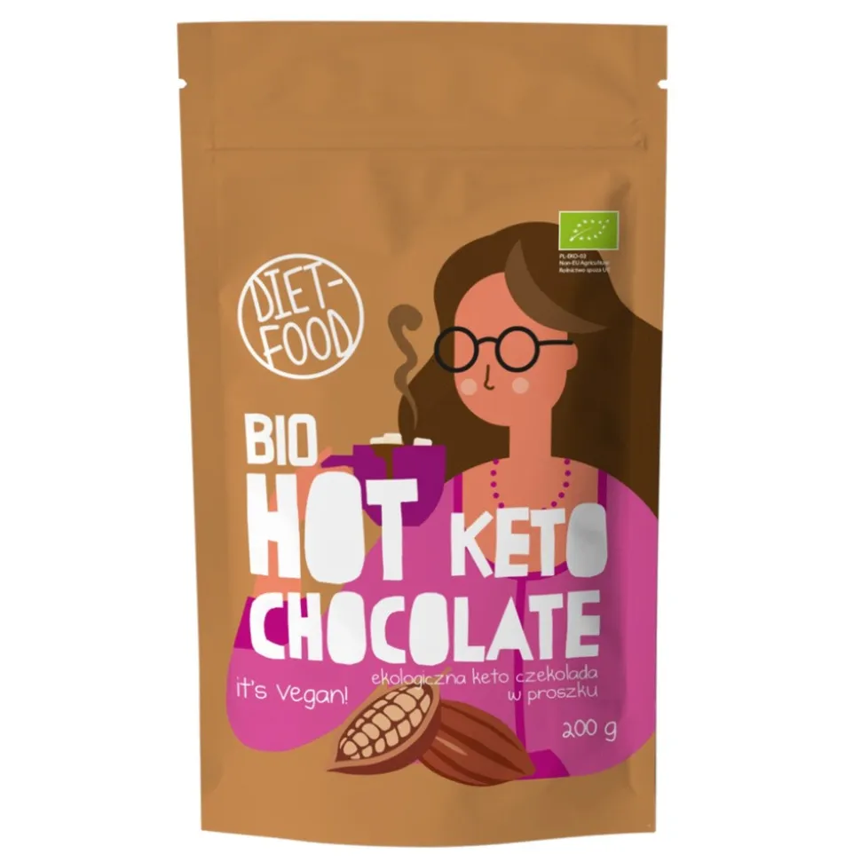 Diet-Food, Bio Keto Gorąca Czekolada, 200 g