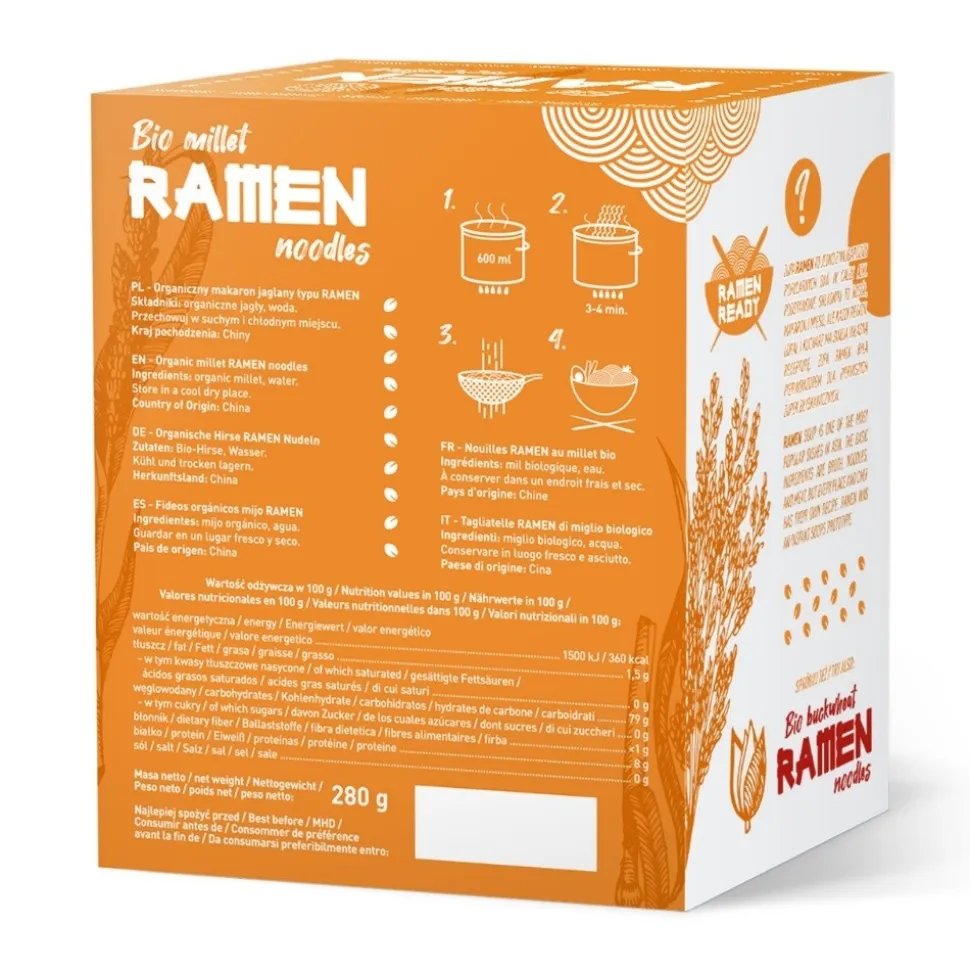 Diet-Food, Bio Ramen, makaron jaglany, 280 g