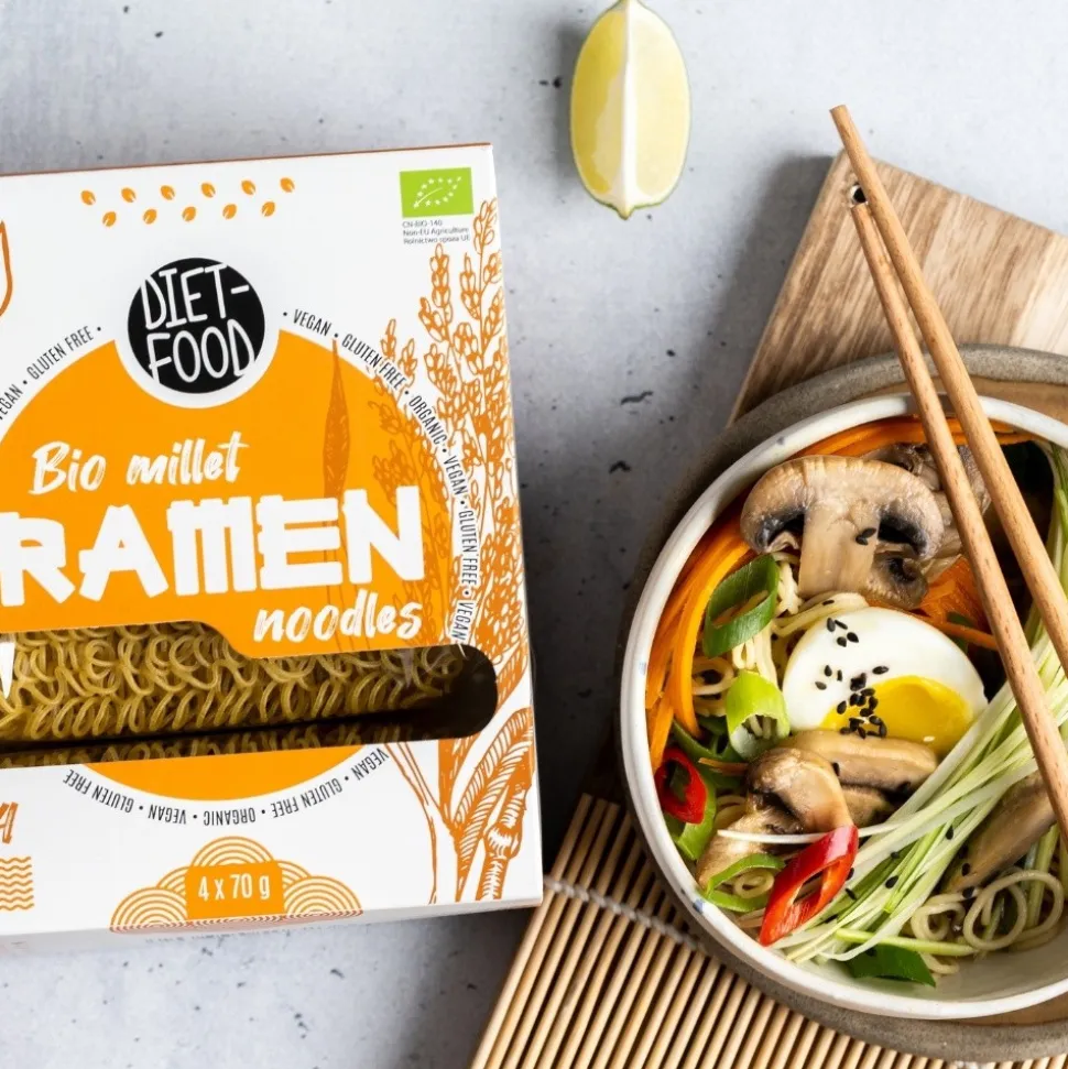 Diet-Food, Bio Ramen, makaron jaglany, 280 g