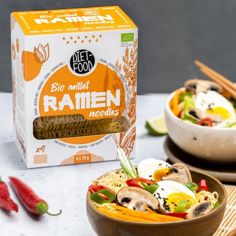 Diet-Food, Bio Ramen, makaron jaglany, 280 g