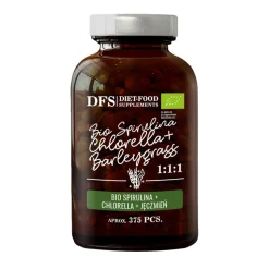 Diet-Food Bio Spirulina + Bio chlorella + Bio jęczmień, tabletka, 375 szt.