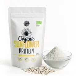 Diet Food, Organic Sunflower Protein, białko z nasion słonecznika, 200 g