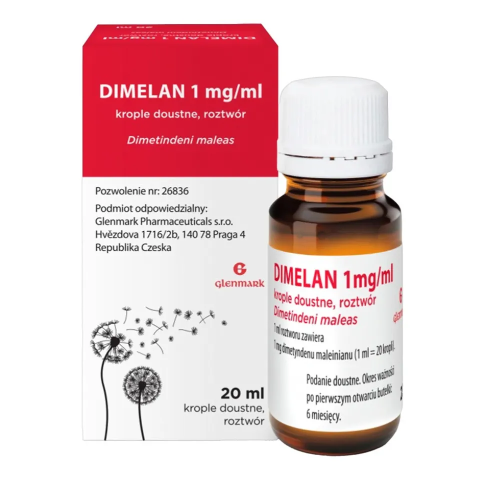 Dimelan, 1 mg/ml, krople doustne, 20 ml