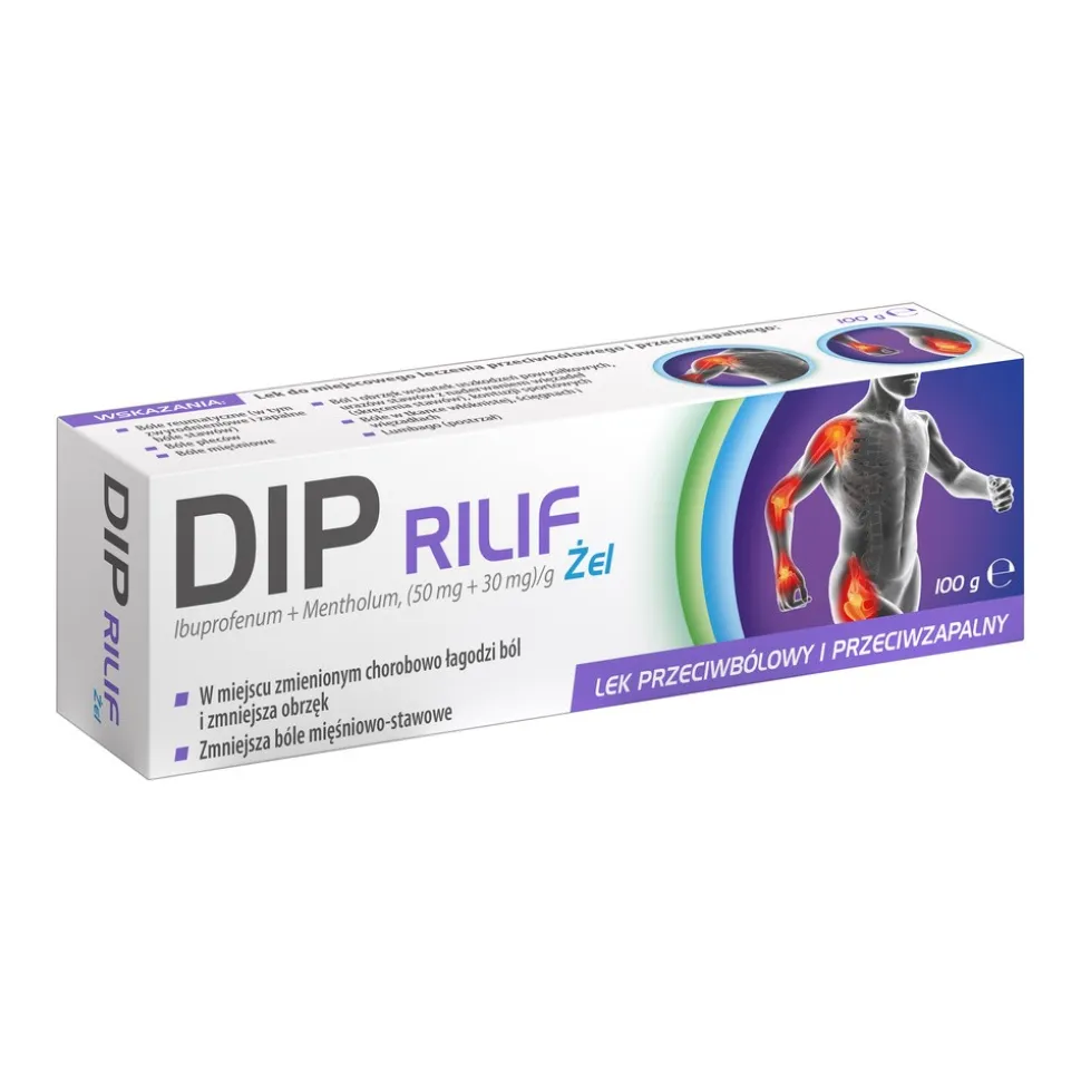 Dip Rilif, (50 mg+30 mg/g), żel, 100 g (tuba)
