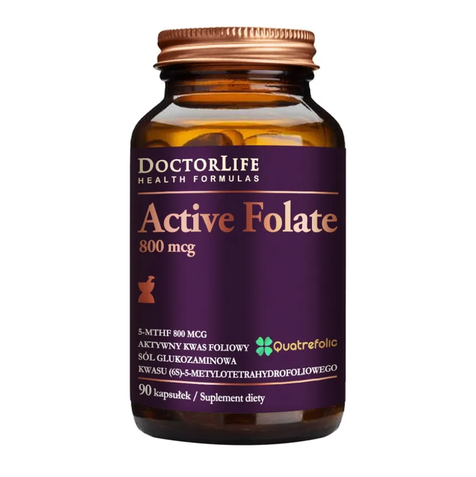 DoctorLife Active Folate 800 µg, kapsułki, 90 szt.