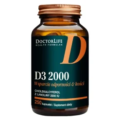 DoctorLife D3 2000, kapsułki, 250 szt.