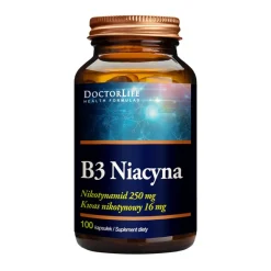 DoctorLife Niacinamide Witamina B3, kapsułki, 100 szt.